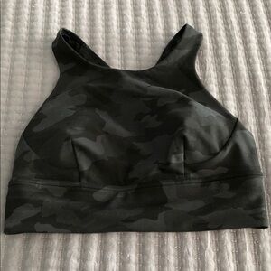 lululemon athletica Black Camo Crop Top
